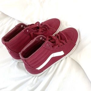 Burgundy vans